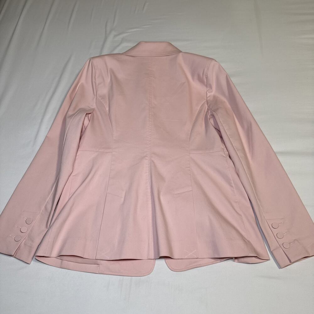 CAbi Womens Size 10 Grace Pink Blazer Mid Length Structured 3 Button Jacket NWOT - Picture 13 of 16